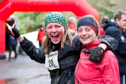 Happy finishers at Bowhill Happy finishers at Bowhill