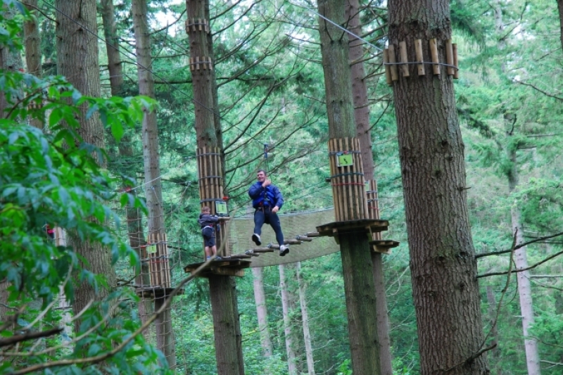 Out on the course Out on the course